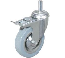 Колеса аппаратные поворотные с болтом с тормозом