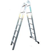 Лестница 2-х секционная алюминиевая шарнирная 2*7