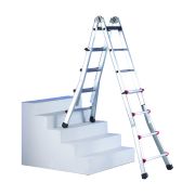 Лестница-стремянка телескопическая Svelt Scalissima 12+12R ступеней SSCAL012R